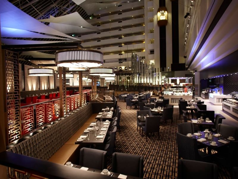 Elegant restaurant table with premium dishes
